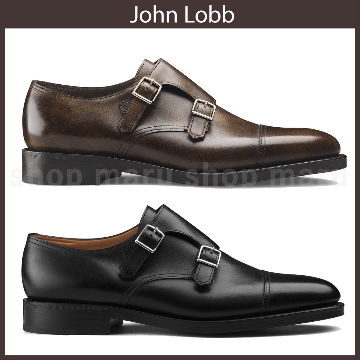 John Lobb◆William◆ダブルバックルシューズ◆メンズ革靴