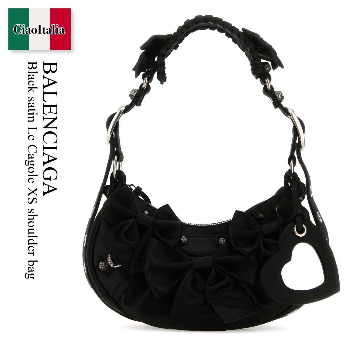 ショルダーバッグ・ポシェット Balenciaga Black Satin Le Cagole Xs Shoulder Bag