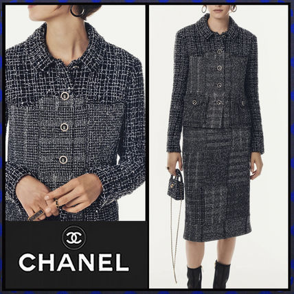 CHANEL More Jackets P76677 V68557 NU928 JACKET Glittered Cotton Tweed