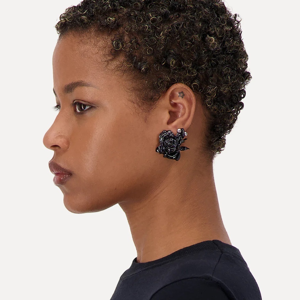 フランス発 ☆Justine Clenquet☆ Juliet バラ ピアス フランス発 ☆Justine Clenquet☆ Juliet バラ ピアス
