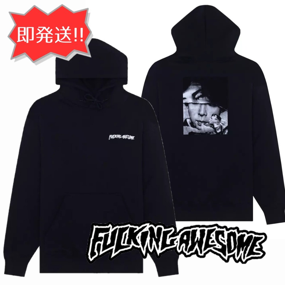 即発送♪Fucking Awesome/Faces Hoodie (Black)