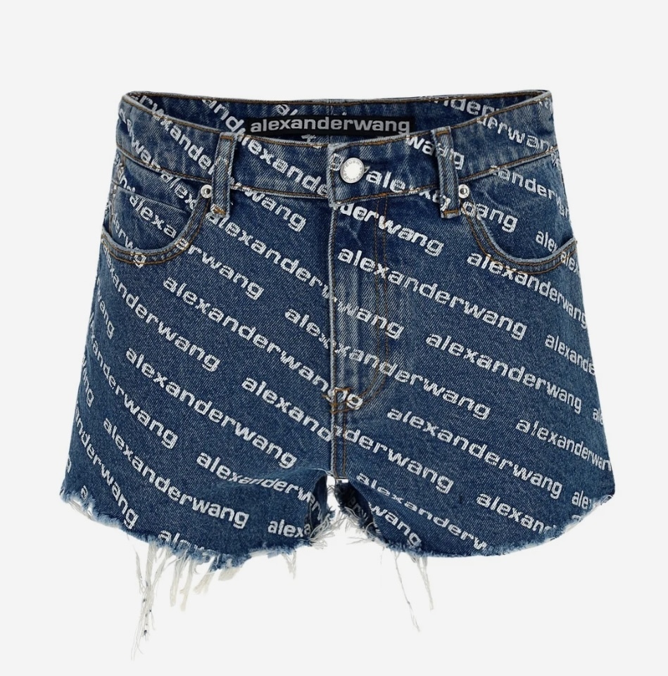 ALEXANDER WANG☆ロゴウエストバンド サファリショーツ ブラック