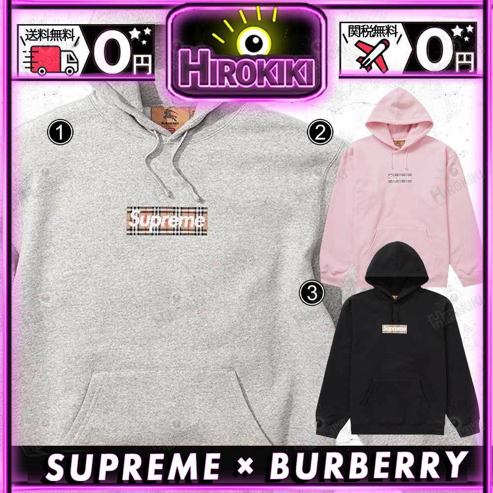 【本物保証 /関税・送料無料】Supreme Burberry Box Logo