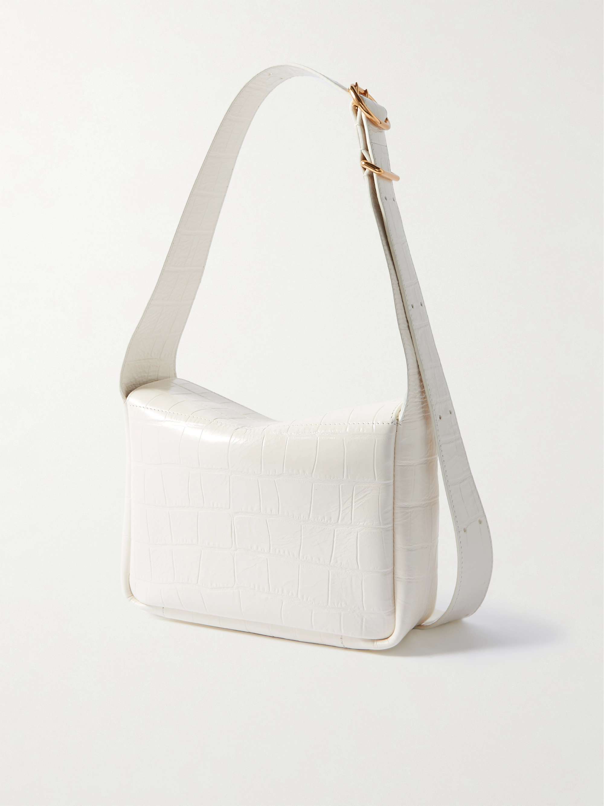 「JIL SANDER」クロコ風レザー ショルダーバッグ