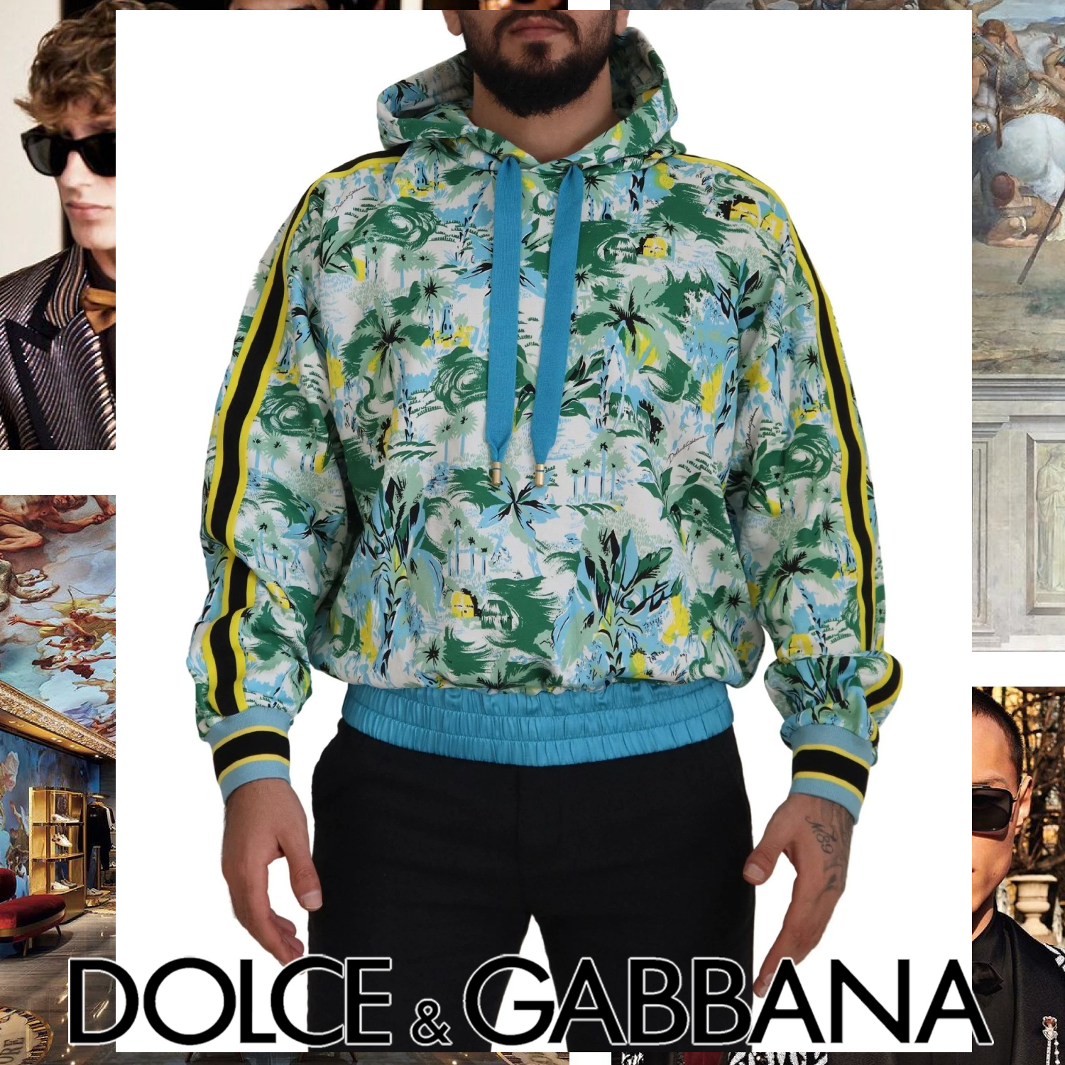 Dolce & Gabbana プリント パーカー マルチカラー