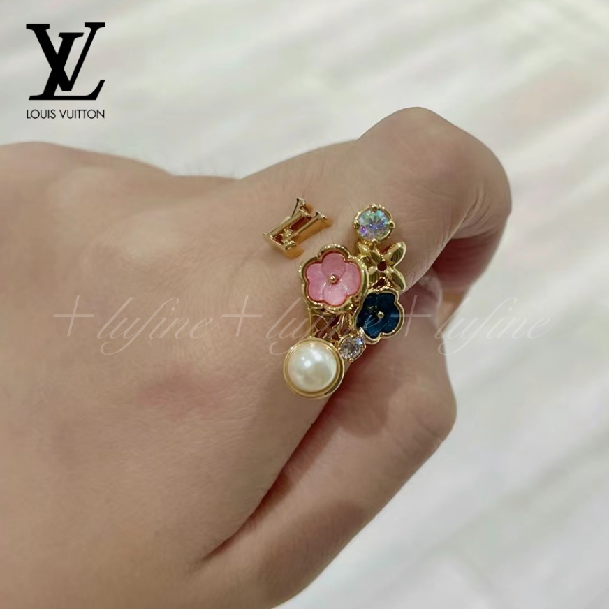 【新作】Louis Vuitton/ルイヴィトン リング 指輪 花 パール