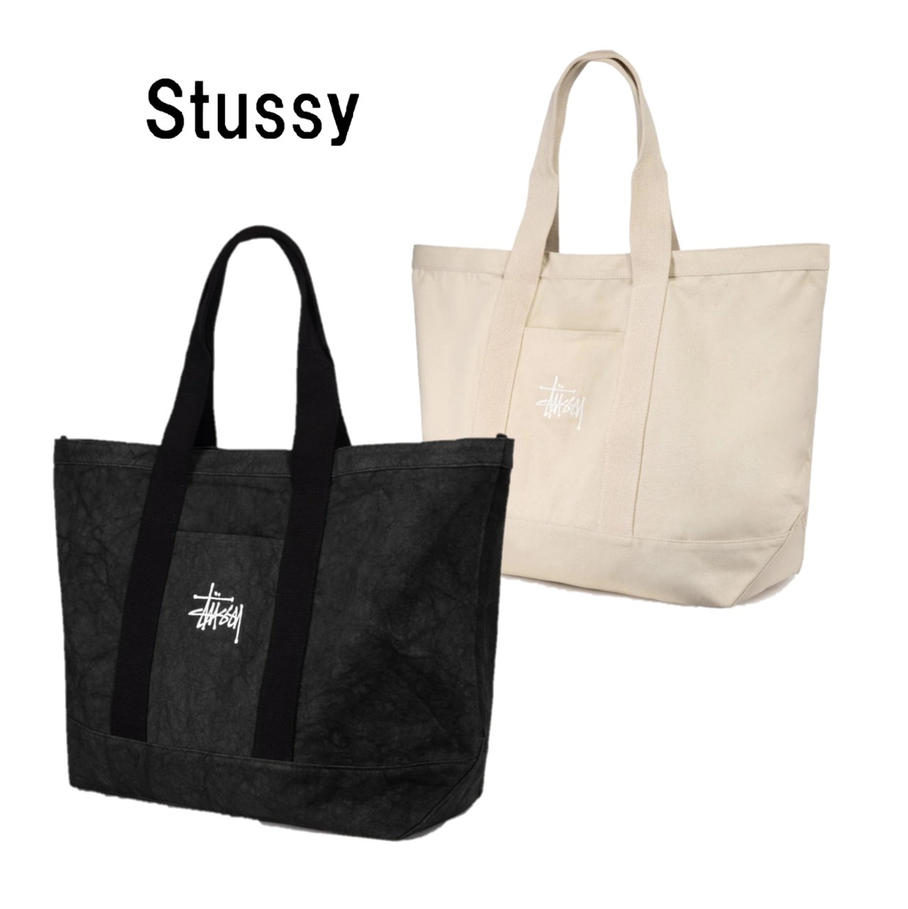 ★ Stussy ★ CANVAS EXTRA LARGE TOTE BAG ☆ キャンバストート
