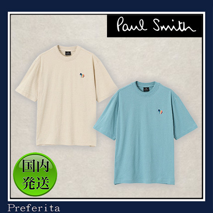 【Paul Smith】半袖カットソー ゼブラ刺繍 コットン リネン