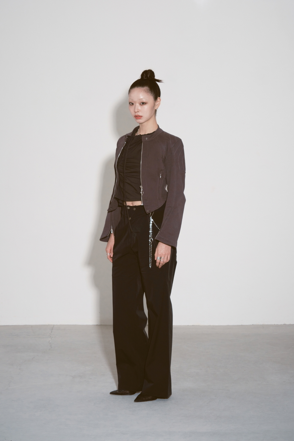 さらに100円引き◆MISCHIEF◆EYELET PANELED STRAIGHT PANTS さらに100円引き◇MISCHIEF◇EYELET PANELED STRAIGHT PANTS