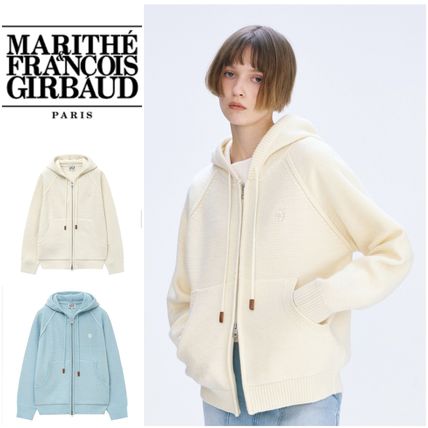 Marithe + Francois Girbaud More Jackets Unisex Street Style Plain Logo Jackets