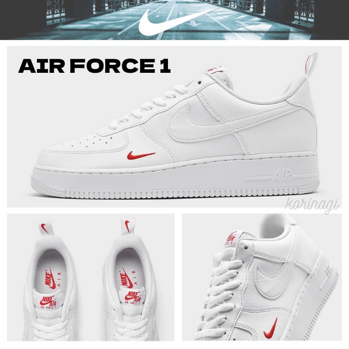 海外先行発売！【最新AF1】レッドミニスウッシュ 送料関税無料