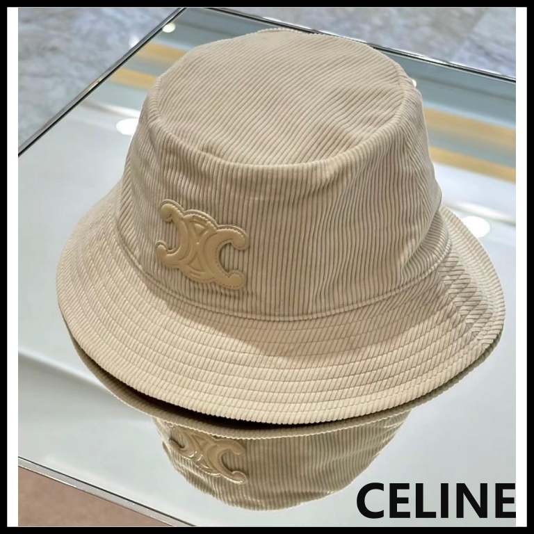 ◇国内直営【CELINE】トリオンフ バケットハット / コーデュロイ