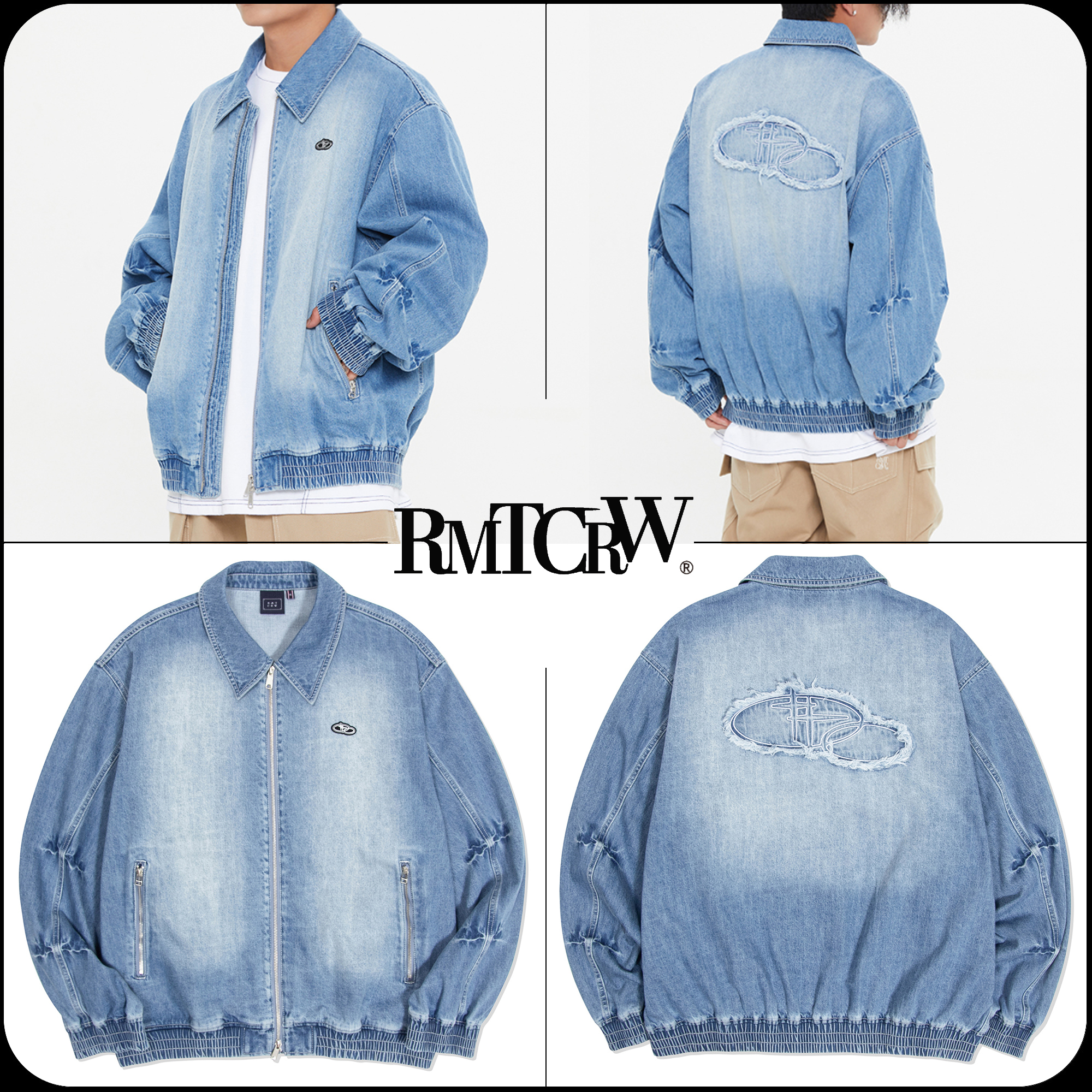 [ROMANTIC CROWN]★SHINING LOGO WASHED DENIM JACKET