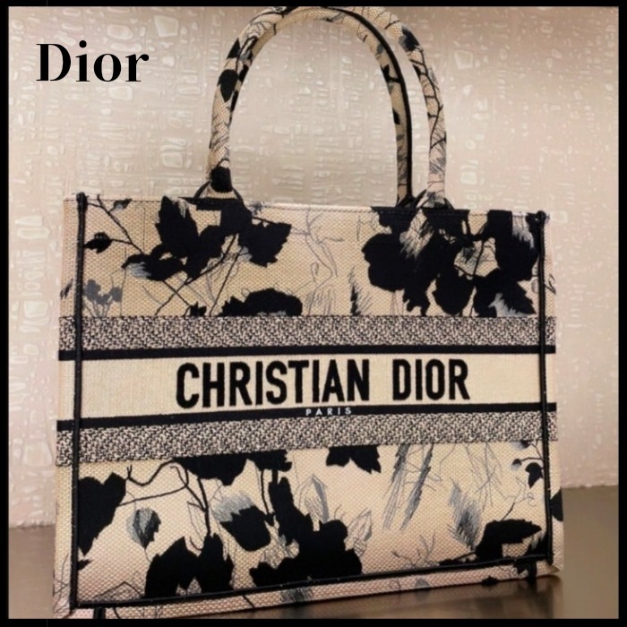 【24SS★数量限定】DIOR フラワー アートブックトートミディアム