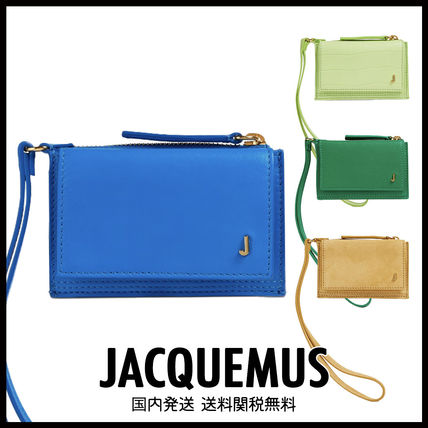 JACQUEMUS☆ ストラップ付き レザー コインケース 4色展開 財布【BUYMA】