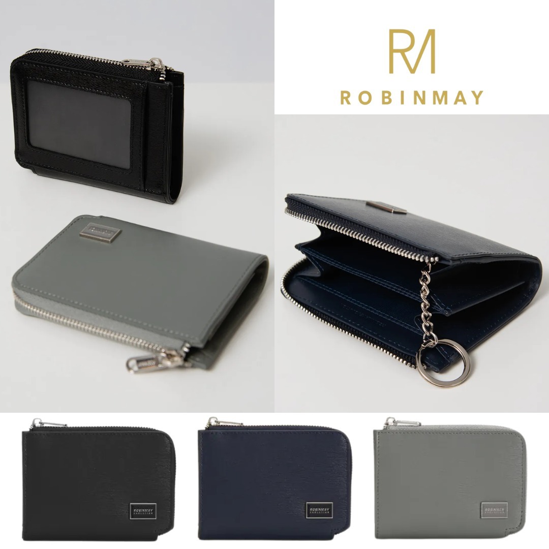 台湾発 ROBINMAY レザー L字 多機能 ID・コインケース EL005