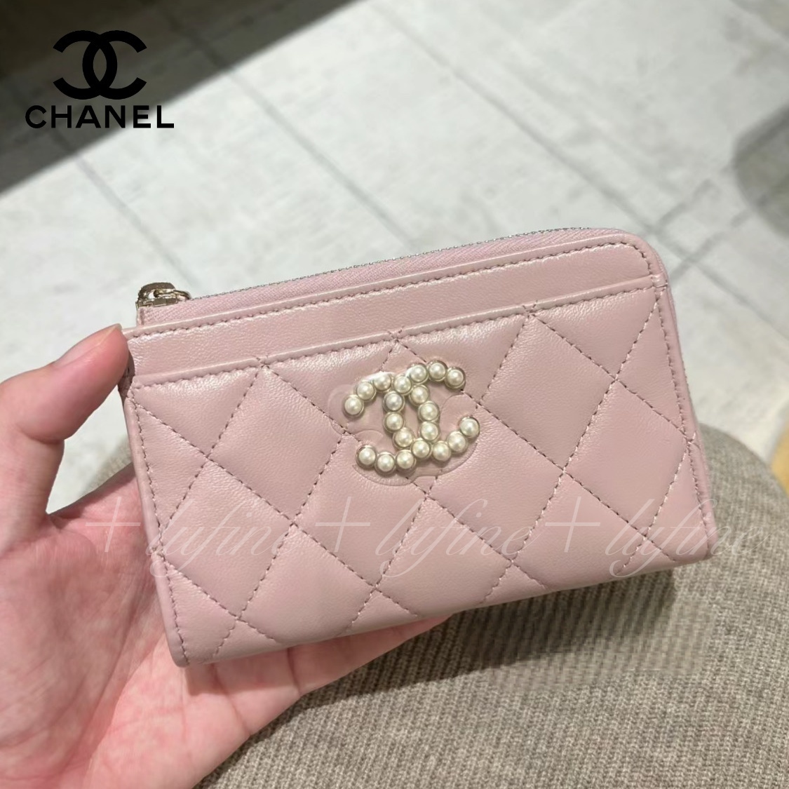 【新作】CHANEL/シャネル フラグメントケース カード パール
