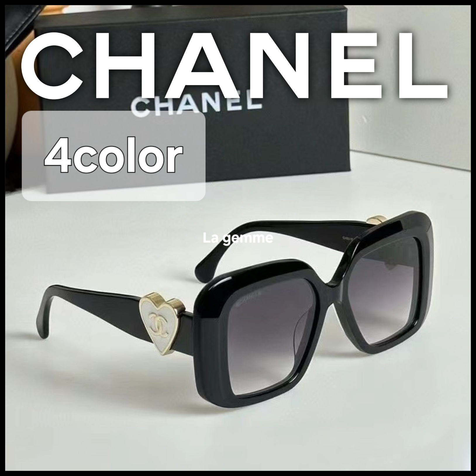 ★国内発送★即納！【CHANEL】レクタングル シェイプ アイウェア