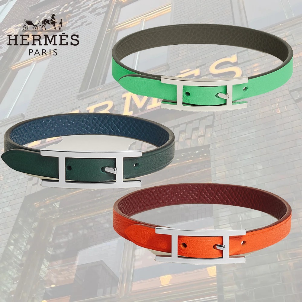 【リバーシブルで違った雰囲気】HERMES ブレスレット ビーアピ