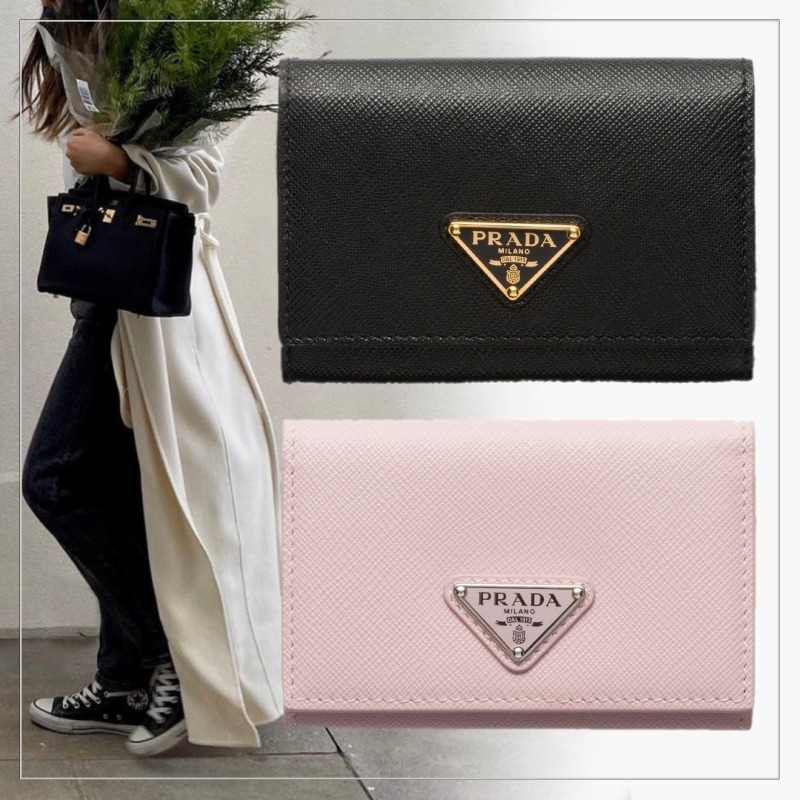【入手困難】PRADA◆サフィアーノレザー カードホルダー 2つ折り