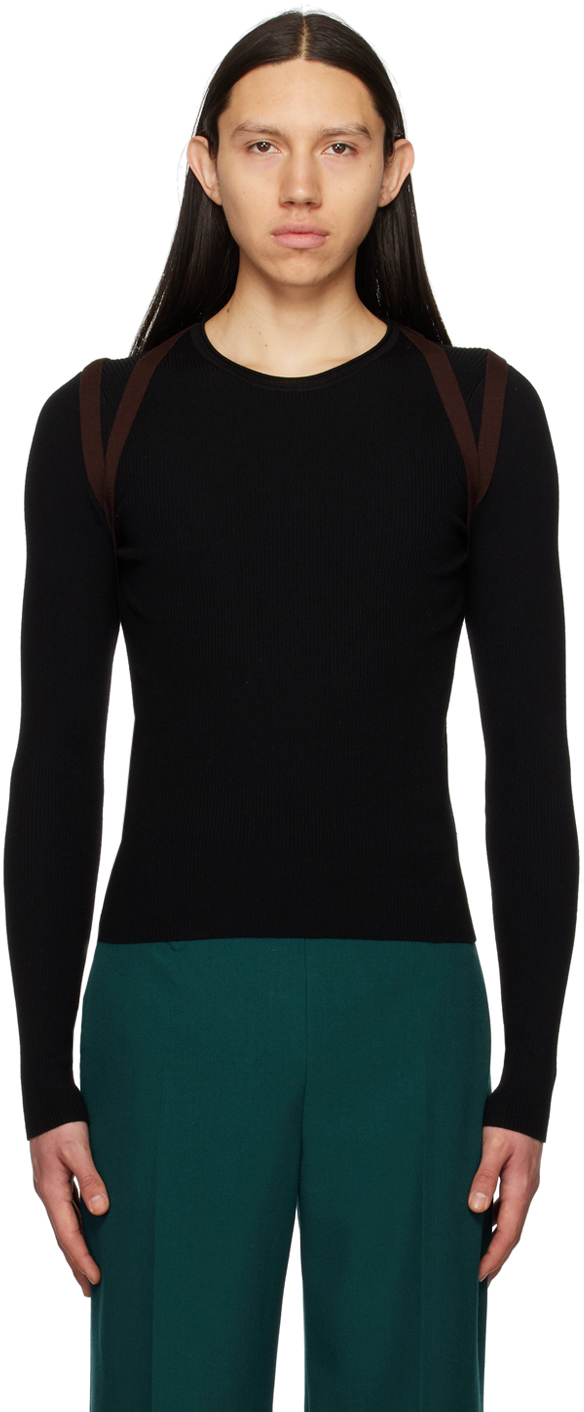 【関税込み】Dion Lee ブラック ハーネス 長袖トップス