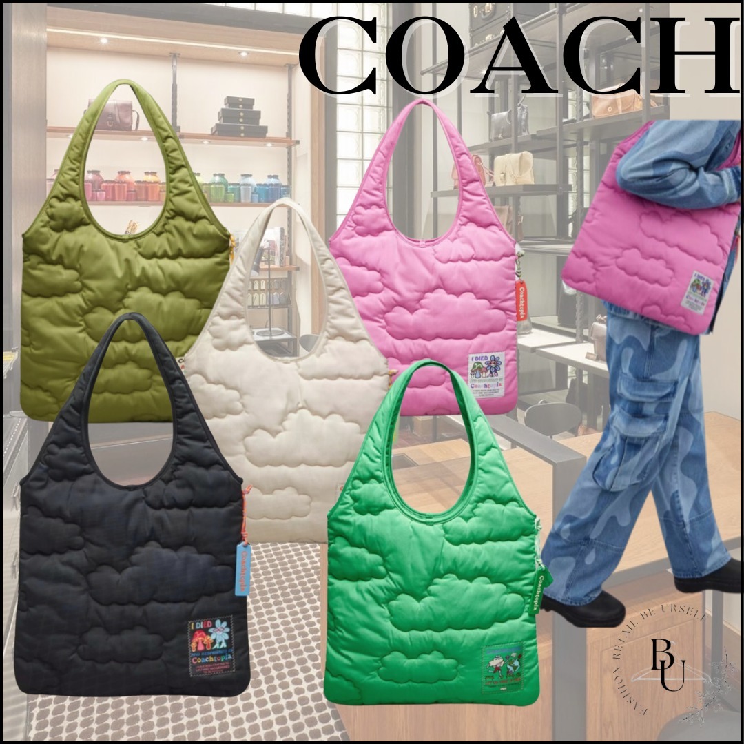 大人気☆【COACH】ループキルテッドクラウドトート Coachtopia