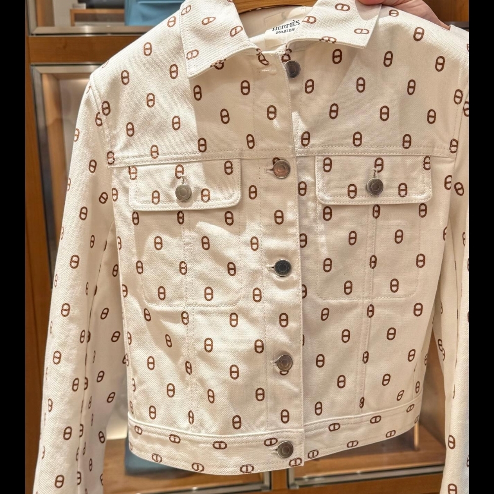 24SS【HERMES】デニムジャケット《シェーヌ・ダンクル》トワルH