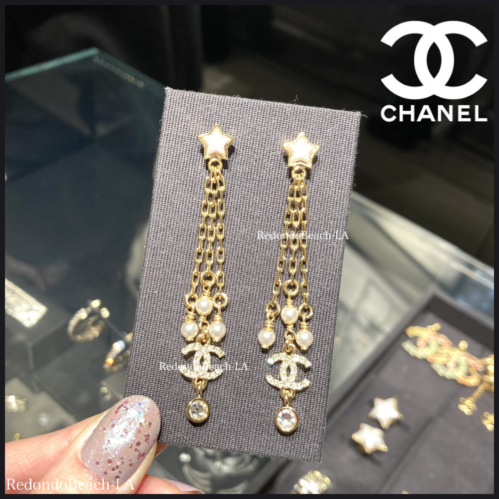 【耳元ゴージャスに奏でる】CHANEL★ピアス★揺れ輝くCCマーク