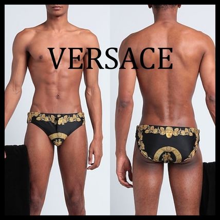 VERSACE More Swimwear Unisex Street Style Logo Swimwear