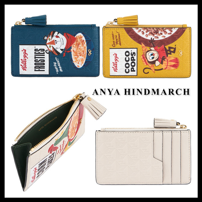 大人気シリーズ【Anya Hindmarch】コイン カード ジップ ケース
