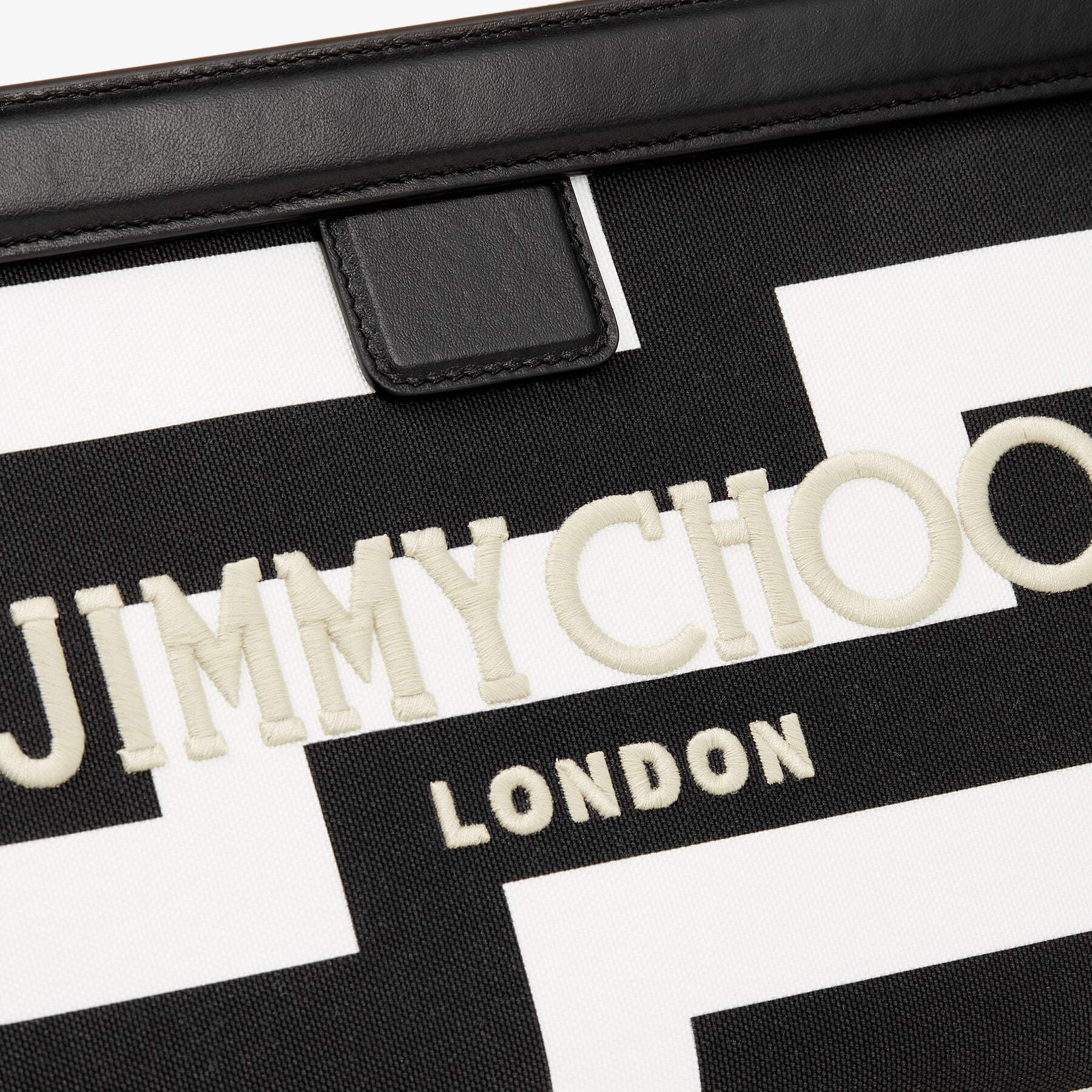 JIMMY CHOO Avenue Pouch Avenue プリントキャンバス・ポーチ