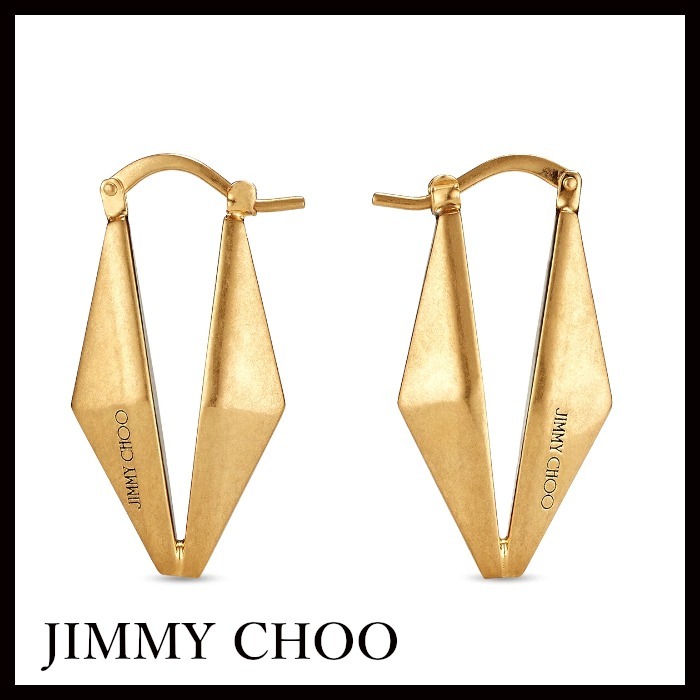 JIMMY CHOO Diamond Chain Earring メタル・チェーンピアス