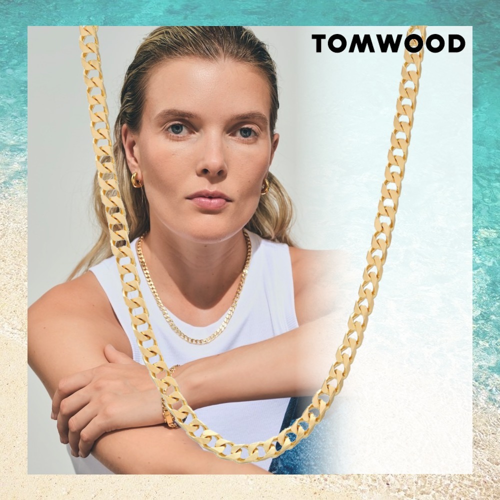シンプル【Tom Wood】Frankie Chain Gold 20.5inch