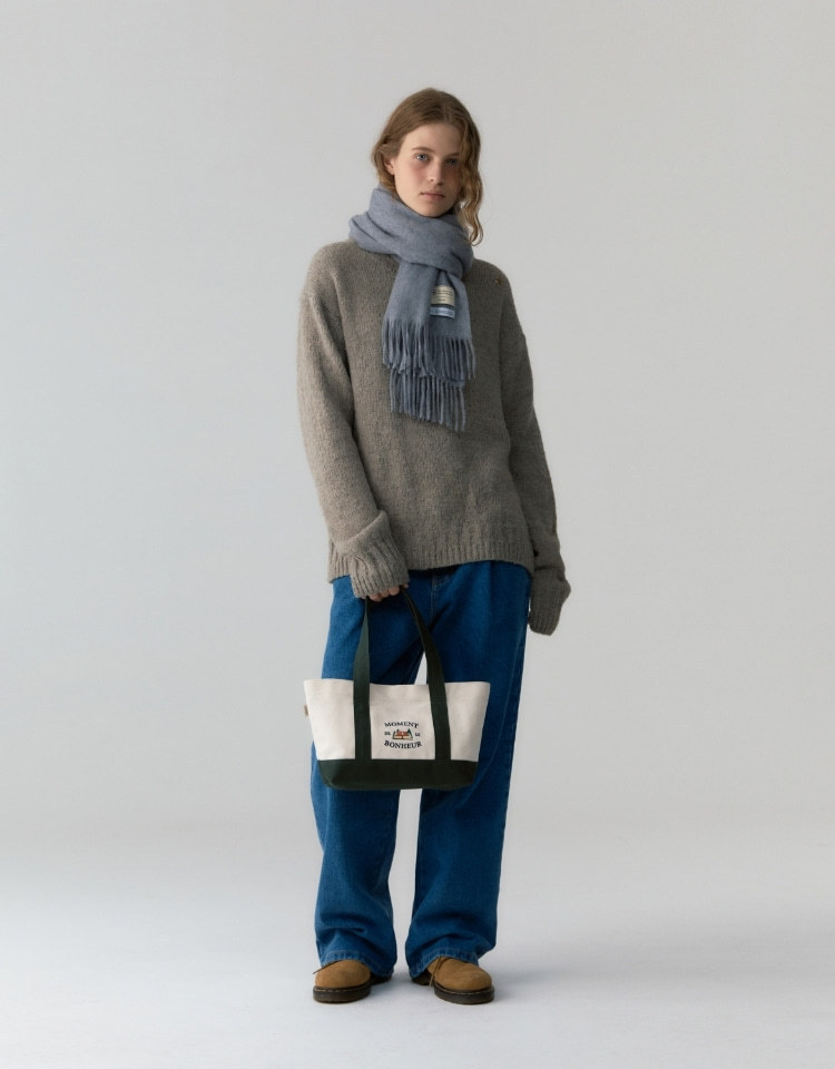 depound☆韓国大人気 Bonheur Canvas Bag - S 2Color (depound