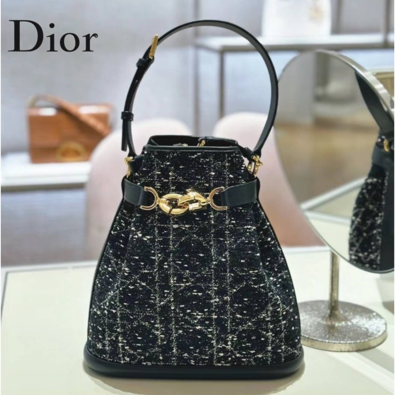 【ツイードの上品な魅力】Dior C'est Dior バッグ ミディアム