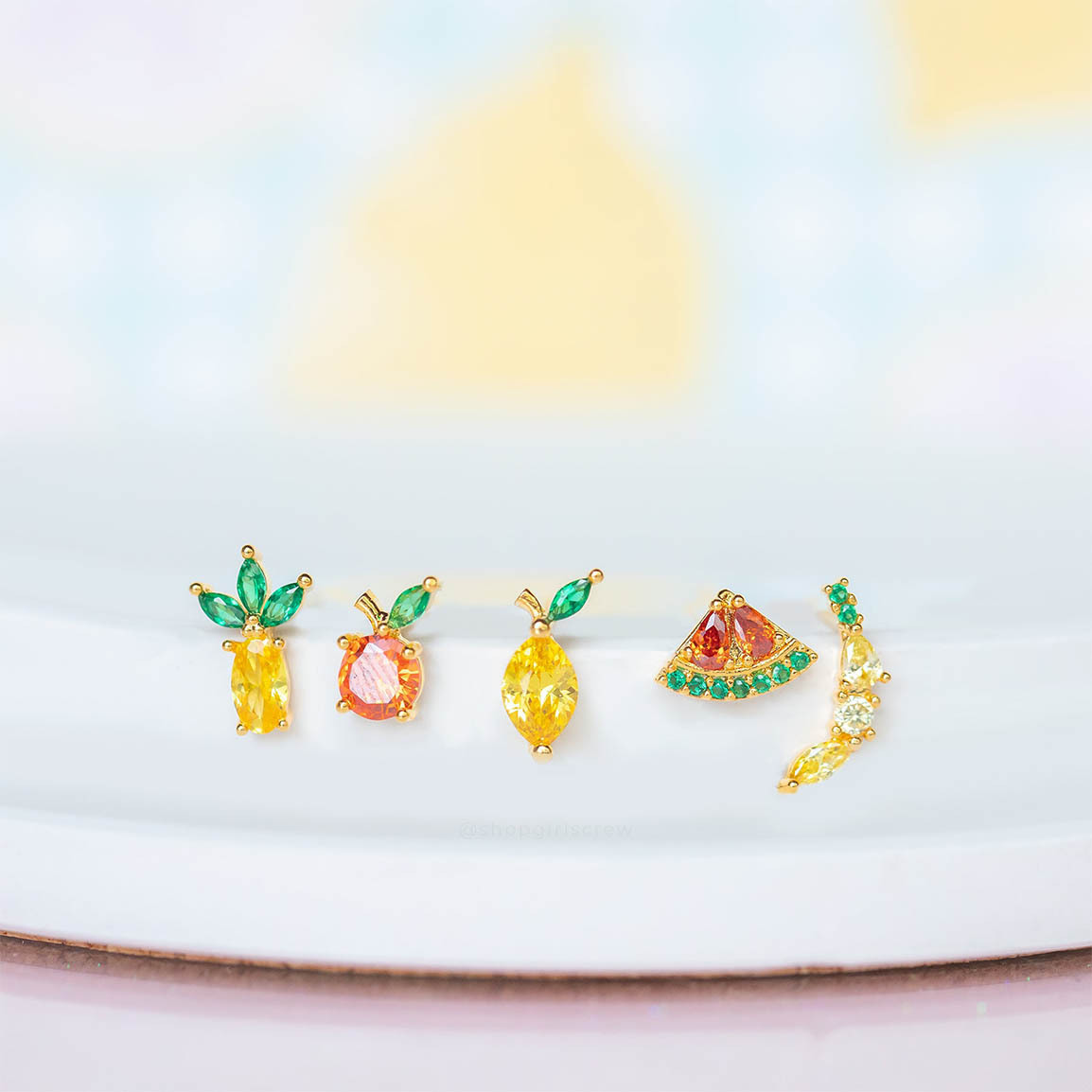 ◇Girlscrew◇Tropical Fruit Basket ピアス 送料込 (Girlscrew