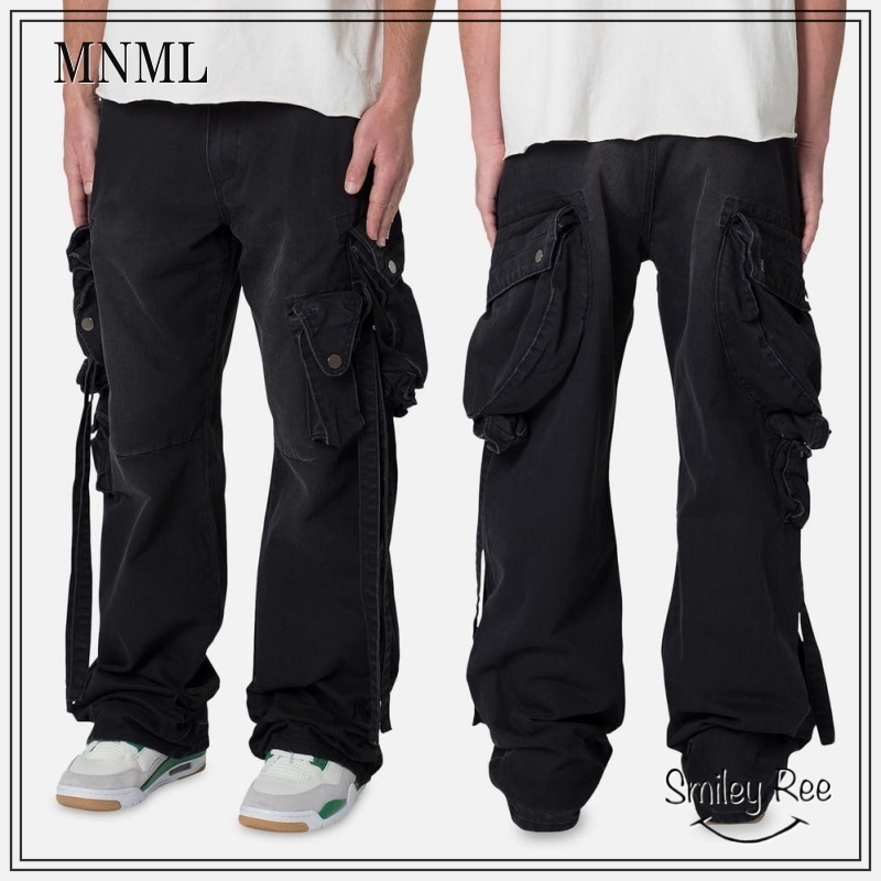 週末限定価格！mnmlカーゴパンツ ブラックXL