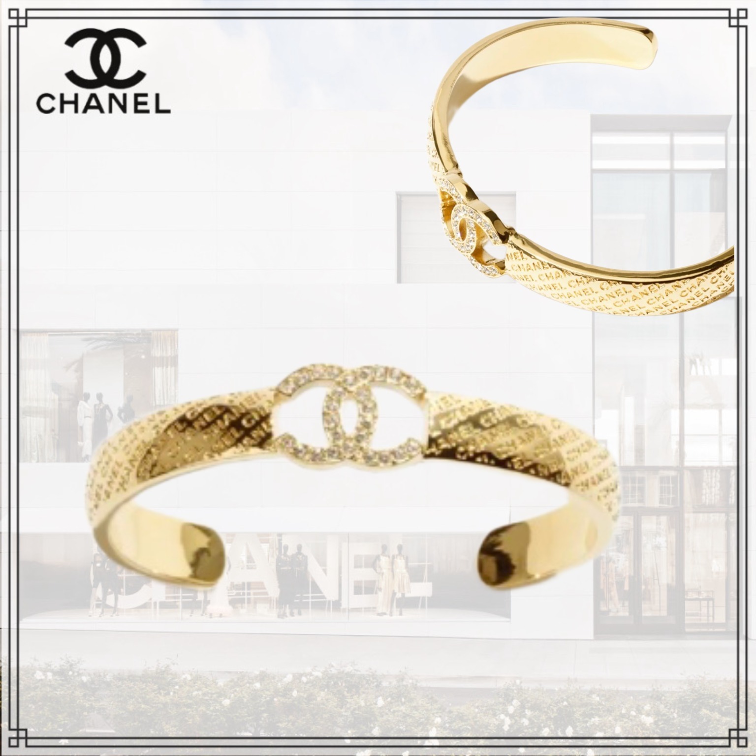 《きらっと存在感バツグン♪》 CHANEL バングル