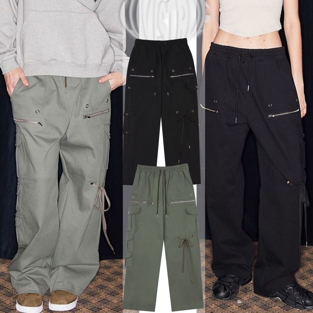 LUV IS TRUE★韓国★人気★NM SLAY PANTS 2色 リボン
