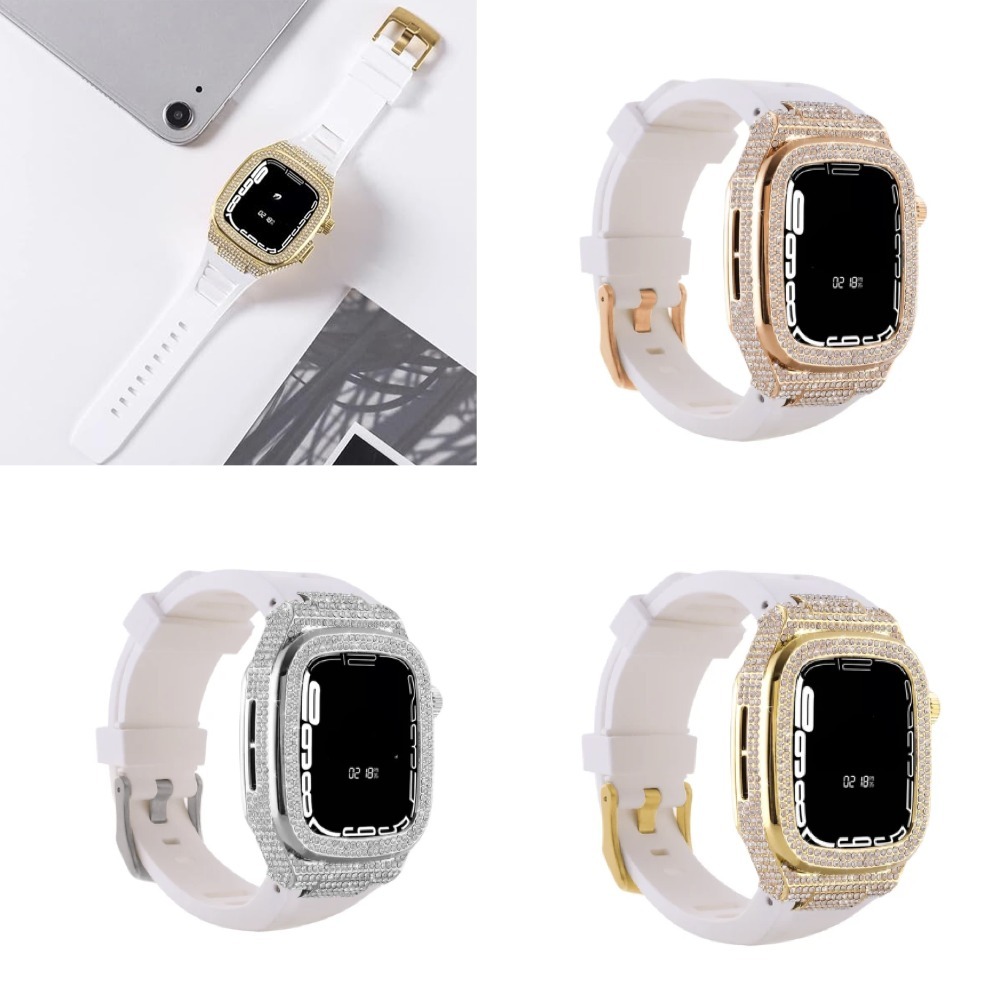 Apple Watch ケース ホワイトバンド 44mm 45mm