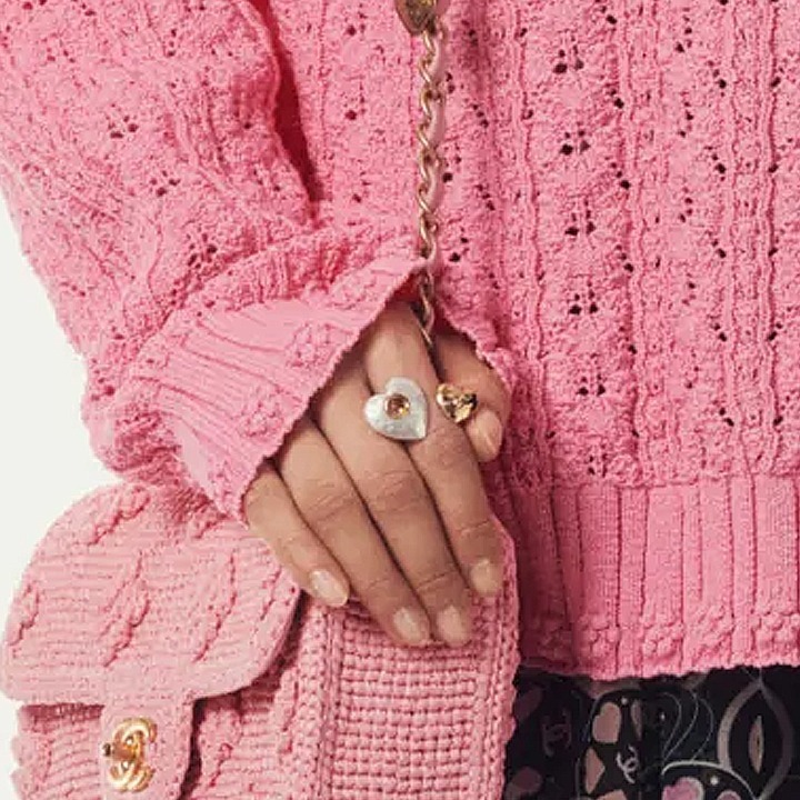 ハートが可愛い♡】CHANEL 24P リング ゴールド