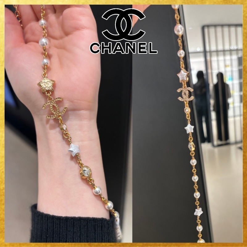 【上品なスター】 CHANEL ペンダント ロング ネックレス
