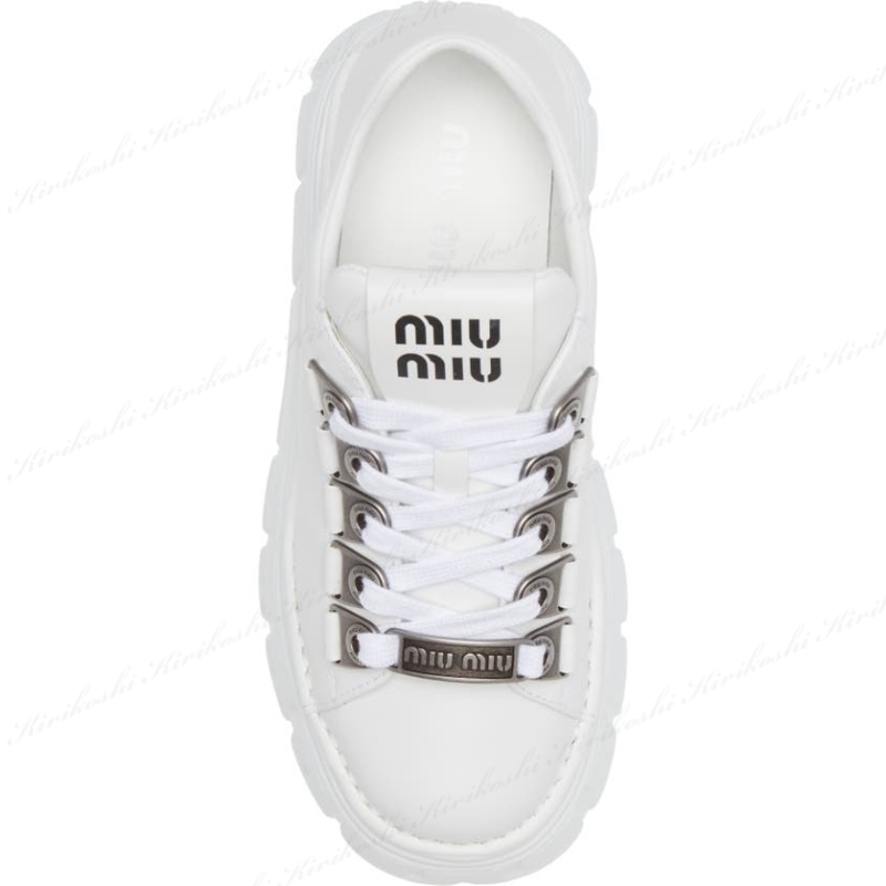 miu MIU ミュウミュウ シューズ スポーティ マテラッセレザー