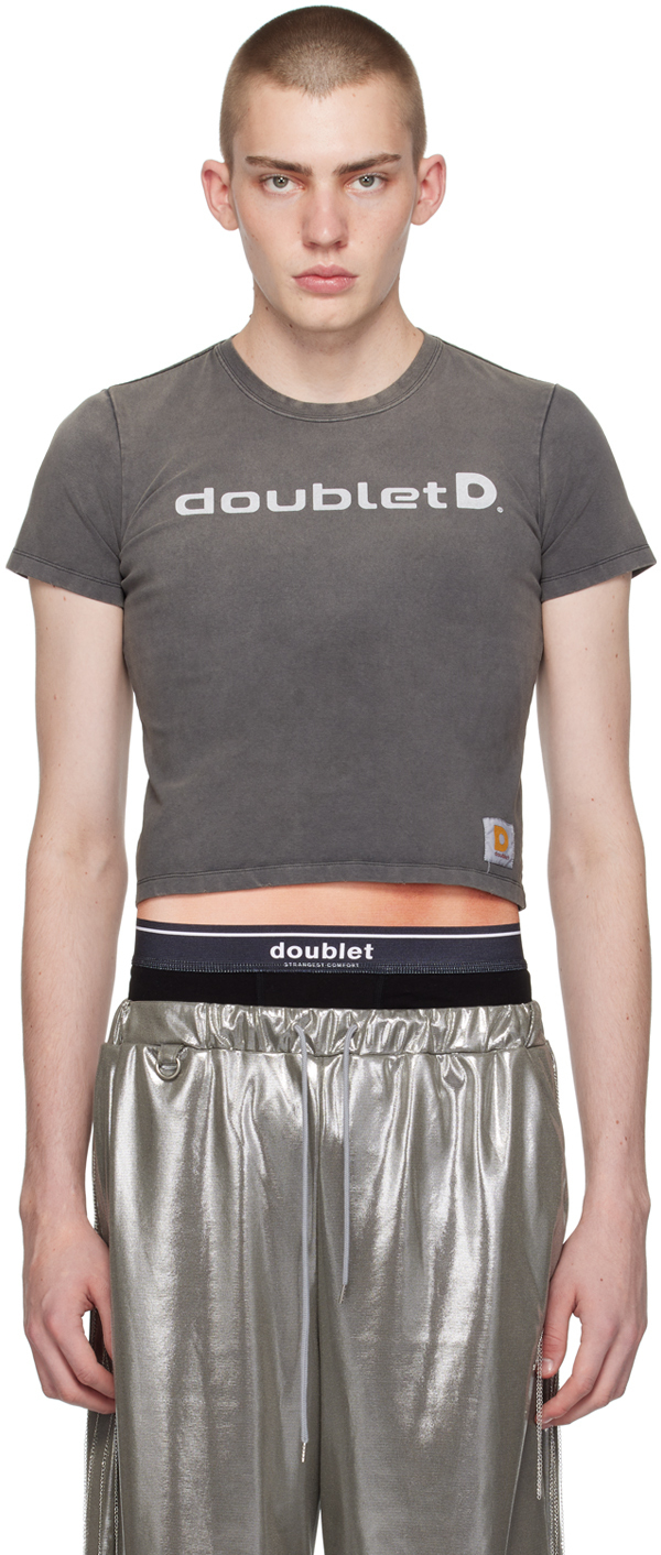 【関税込み】doublet ブラック スーパーストレッチ Tシャツ
