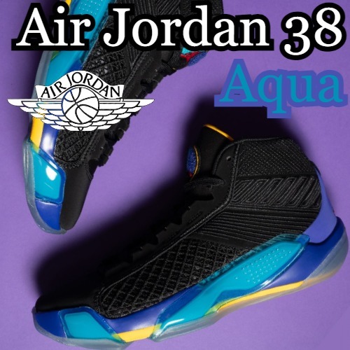 スニーカー Nike Air Jordan 38 Aqua (Clear Sole) Black DZ3356-001