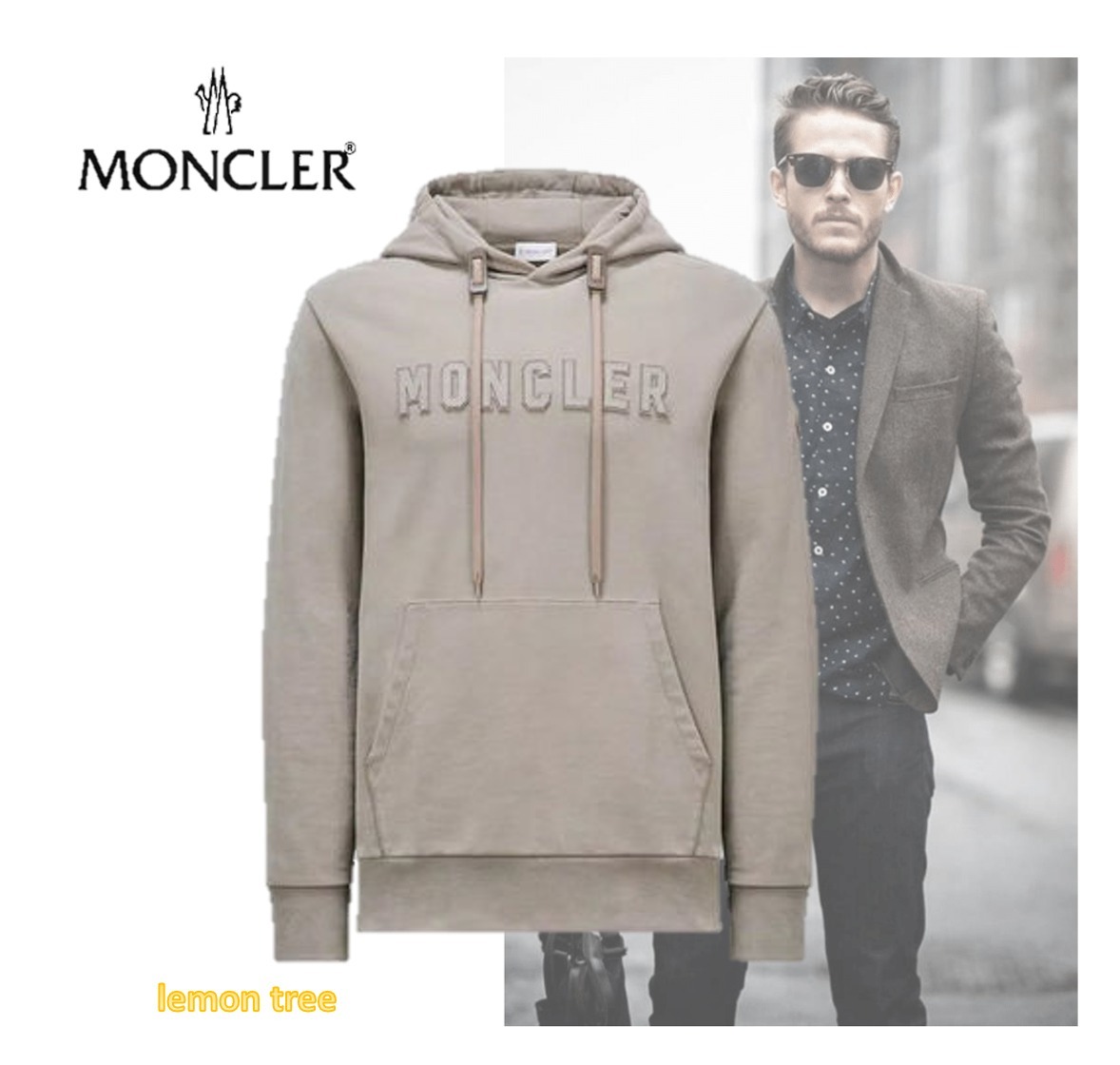 MONCLER フーディー なめらかソフトコットン