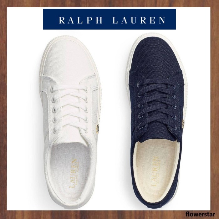 【Ralph Lauren】メタルロゴ キャンバス スニーカー（送料込み）