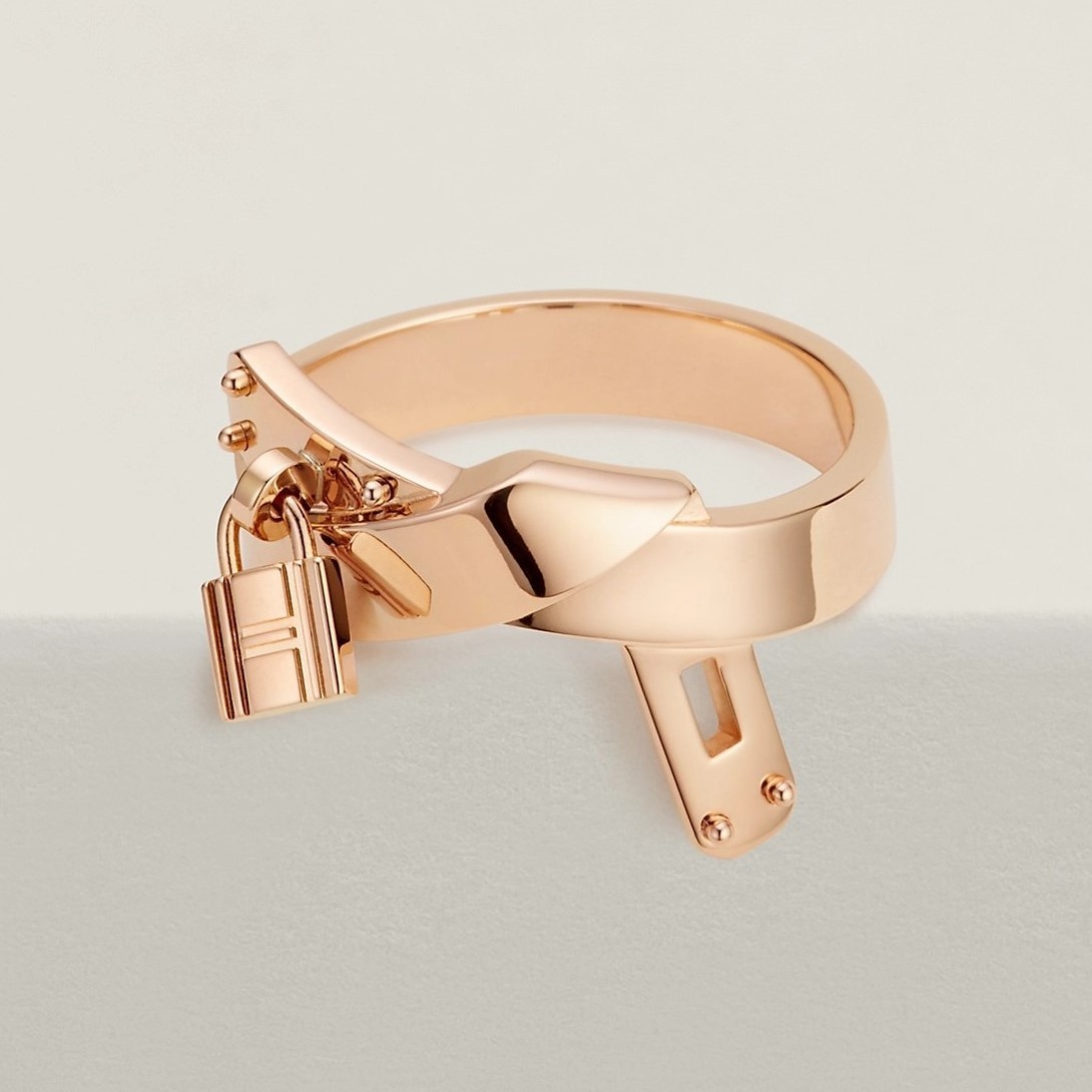 HERMES ケリー・ガヴロッシュ リング ローズゴールド 気品 HERMES ケリー・ガヴロッシュ リング ローズゴールド 気品