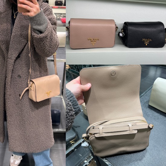 【セール】PRADA プラダ レザーショルダーバッグ 1BD163