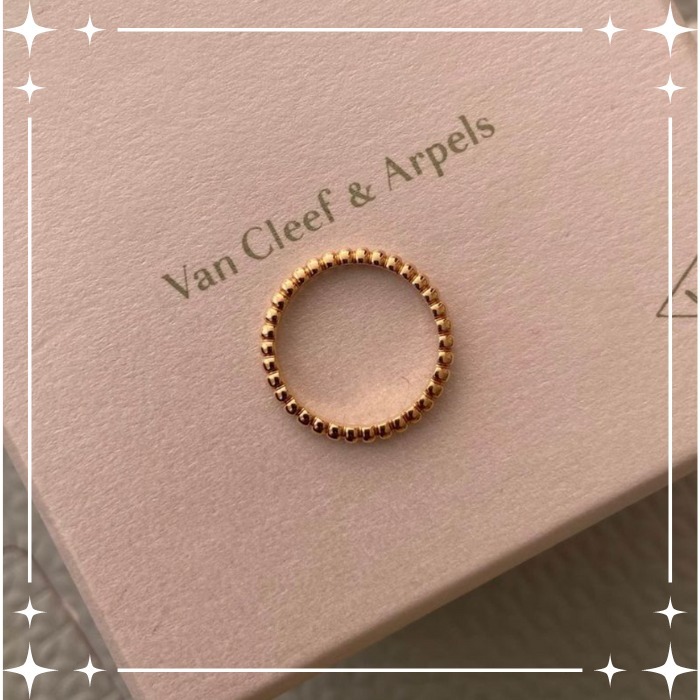 【Van Cleef & Arpels】ペルレ ゴールド パール リング SMALL